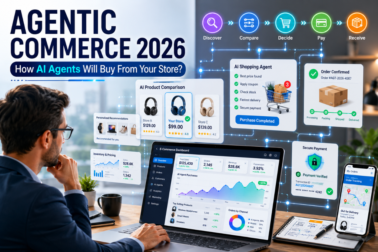 Agentic Commerce 2026: How AI Agents Will Shop From Your Online Store?